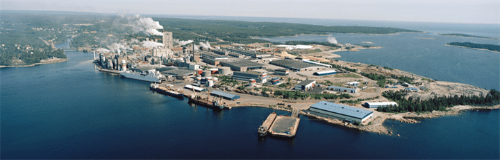 <p>Mätse Boards bruk i Husum har ställt om från finpapper till kartongtillverkning. Detta är bara en av flera förändringar hos finpappersbruken som kraftigt har reducerat sin kapacitet det senaste året. <em>(Bild: Mätse Board)</em></p>
