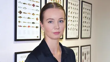 Pressbild. Ebba Ingvarsson pa° Lessebo Paper.